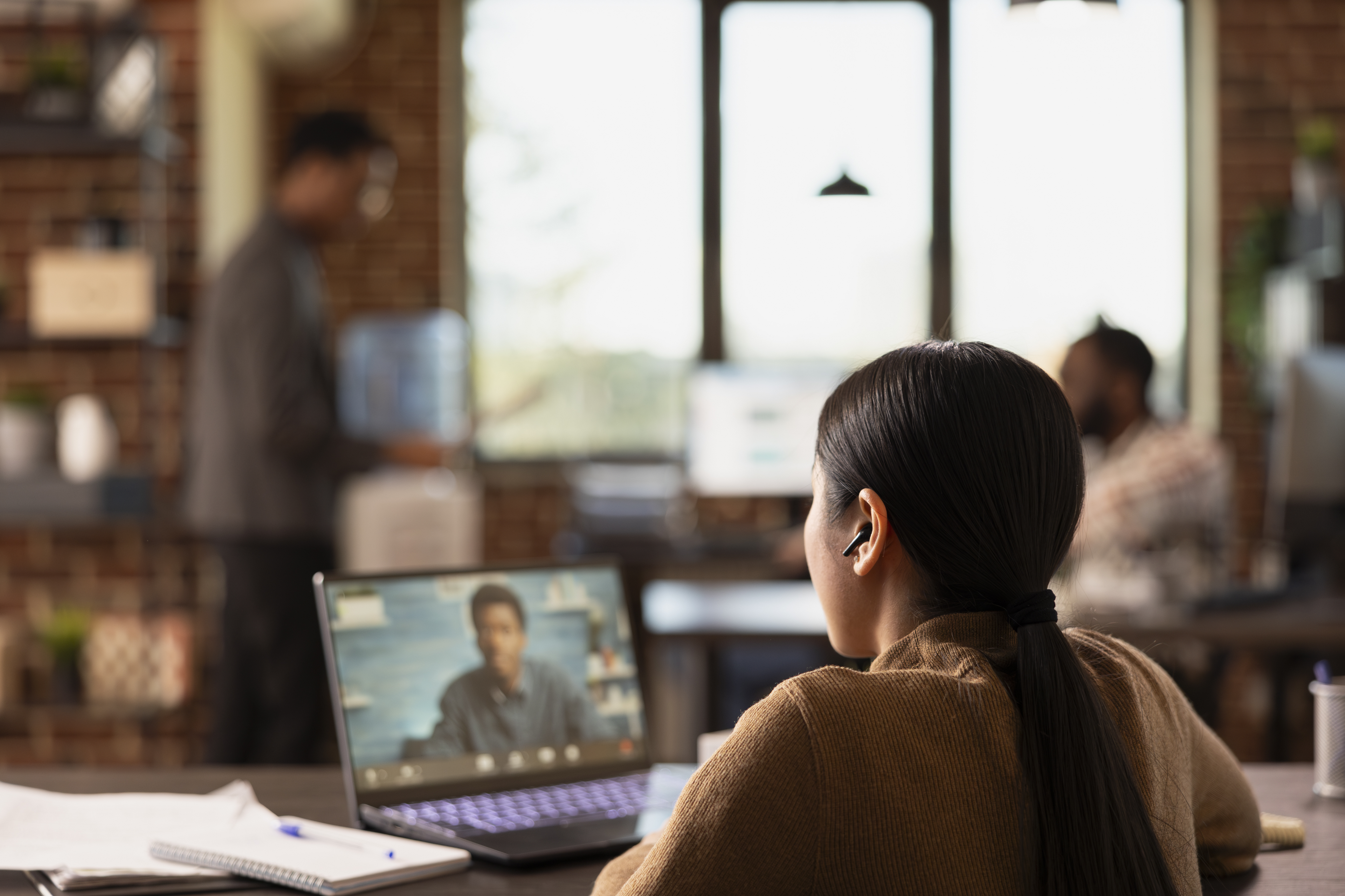 Hiring manager conducting an interview with HireGrin