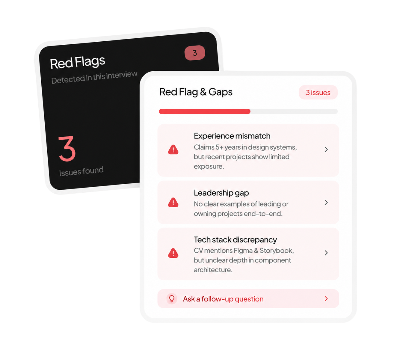 Red Flag and Gap Detection